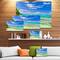 Designart - Tranquil Seychelles Tropical Beach - Modern Seascape Canvas Artwork